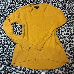 Tahari Mustard Cashmere Sweater
